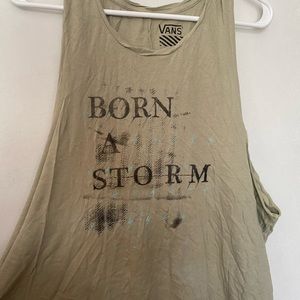 ‘Born a Storm’ Vans Cutoff Tank Top